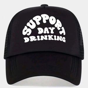 Support Day Drinking Trucker Funny Quotes Hats